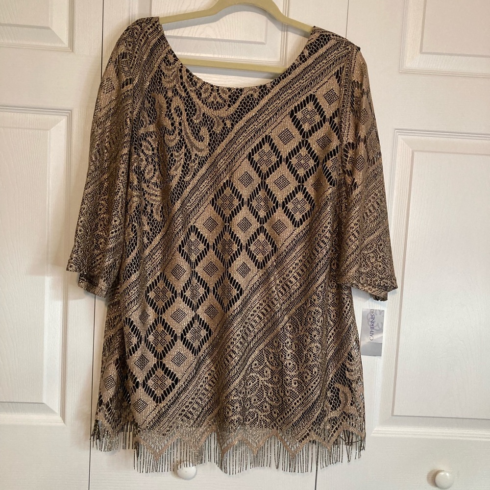 Catherine’s Gold Blouse Size 1X